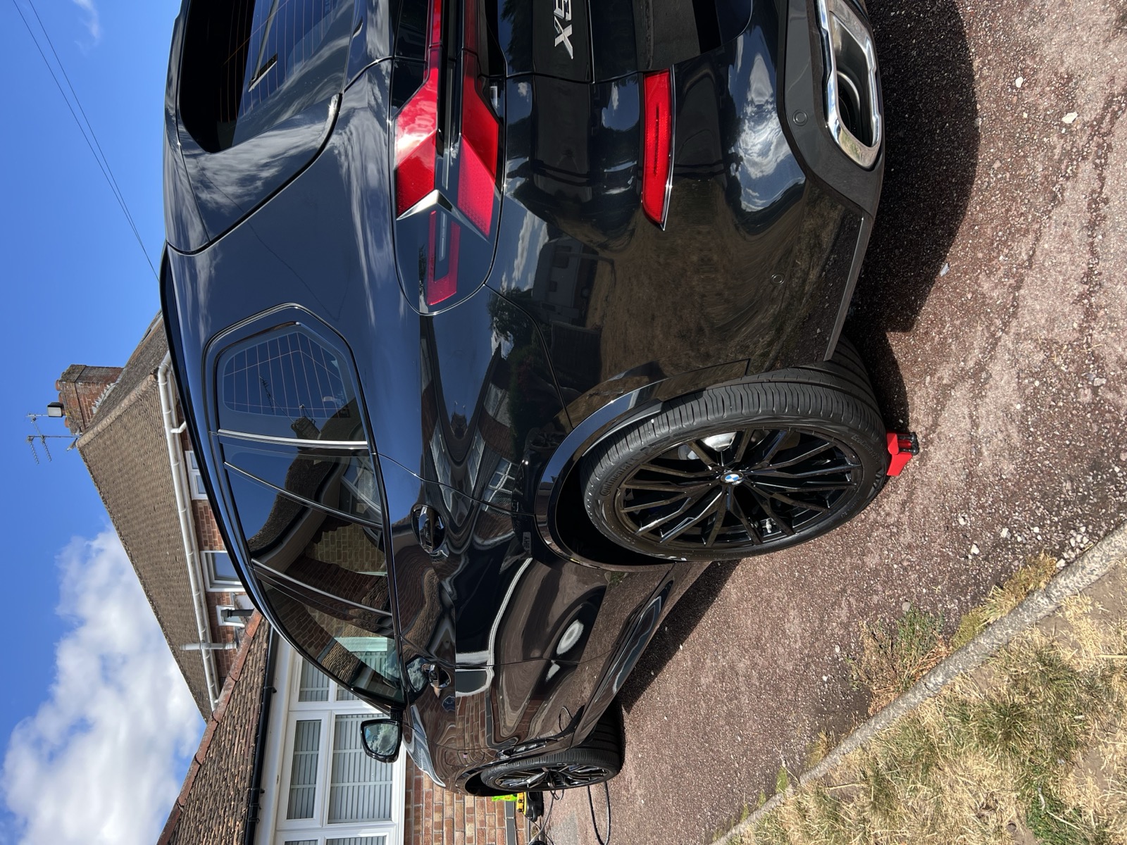 BMW X5 exterior detail, rear alloy and paintwork